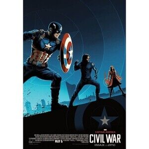 2016 Captain America Civil War ORIGINAL Movie Poster 'B' 9x13 (Buy 2 Get 1 Free)